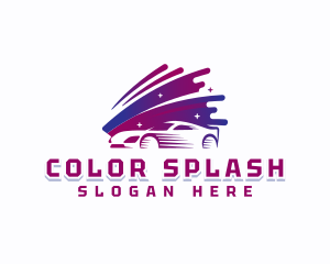 Auto Carwash Splash logo design