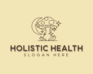 Holistic Herbal Mushroom logo design