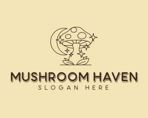 Holistic Herbal Mushroom logo design