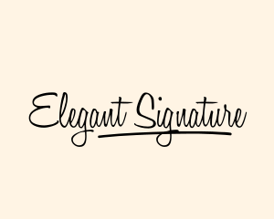 Simple Script Handwriting logo design