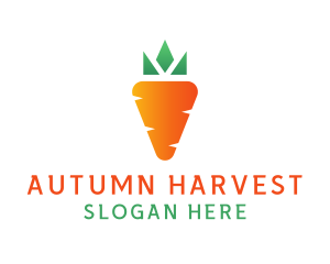 Carrot Vegetable Harvest logo design