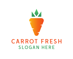 Carrot Vegetable Harvest logo design