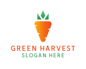 Carrot Vegetable Harvest logo design