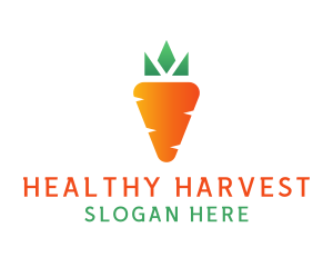 Carrot Vegetable Harvest logo design