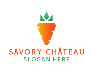 Carrot Vegetable Harvest logo design