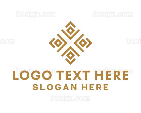 Royal Ethnic Textile Pattern Logo