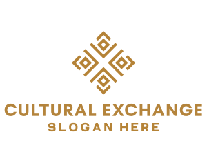 Royal Ethnic Textile Pattern logo