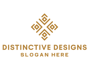 Royal Ethnic Textile Pattern logo design