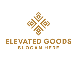 Royal Ethnic Textile Pattern logo design