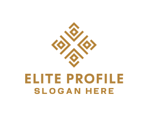 Royal Ethnic Textile Pattern logo design