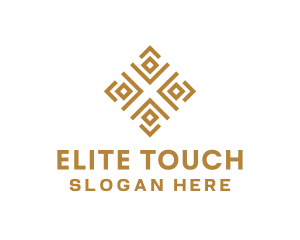 Royal Ethnic Textile Pattern logo design