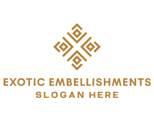 Royal Ethnic Textile Pattern logo