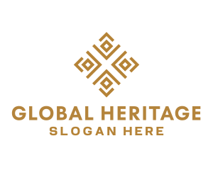 Royal Ethnic Textile Pattern logo