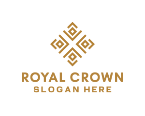 Royal Ethnic Textile Pattern logo