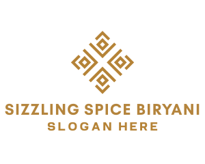 Royal Ethnic Textile Pattern logo design