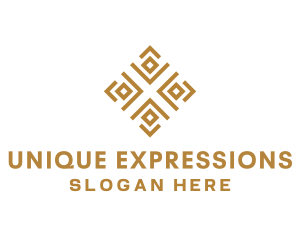 Royal Ethnic Textile Pattern logo design