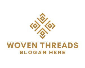 Royal Ethnic Textile Pattern logo design