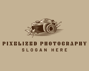 Camera Floral Photography logo design