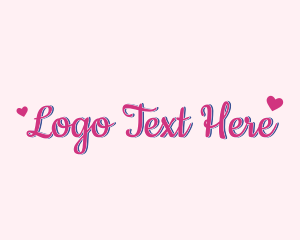 Lovely Handwritten Heart Logo