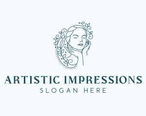 Elegant Female Floral logo design