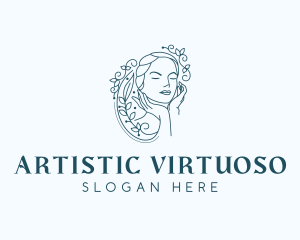 Elegant Female Floral logo design