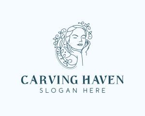 Elegant Female Floral logo design