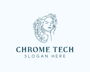 Elegant Female Floral logo design