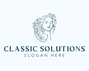 Elegant Female Floral logo design