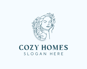 Elegant Female Floral logo design