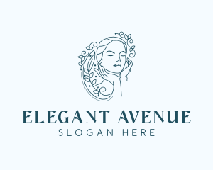 Elegant Female Floral logo design