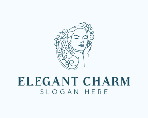 Elegant Female Floral logo design