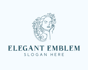 Elegant Female Floral logo design