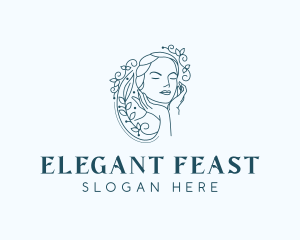 Elegant Female Floral logo design