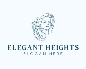 Elegant Female Floral logo design