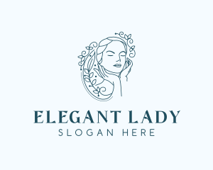 Elegant Female Floral logo design