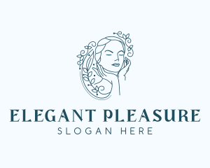 Elegant Female Floral logo design