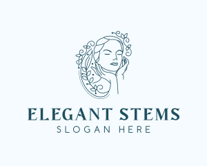 Elegant Female Floral logo design