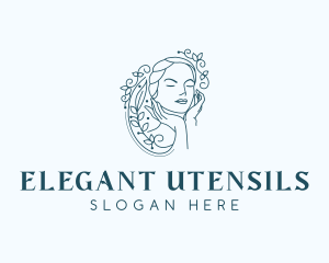 Elegant Female Floral logo design