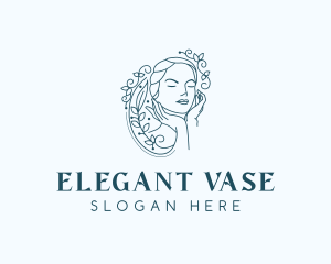 Elegant Female Floral logo design