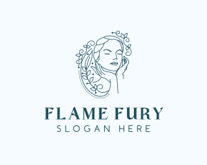 Elegant Female Floral logo design