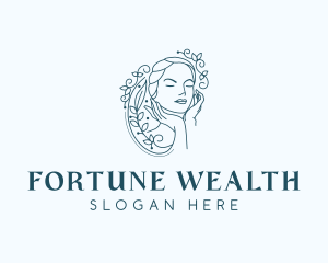 Elegant Female Floral logo design