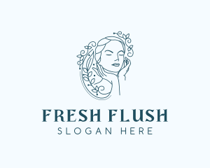 Elegant Female Floral logo design