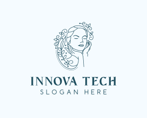 Elegant Female Floral logo design