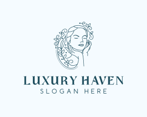 Elegant Female Floral logo