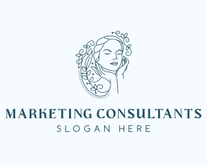 Elegant Female Floral logo design