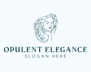 Elegant Female Floral logo