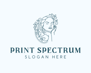 Elegant Female Floral logo design