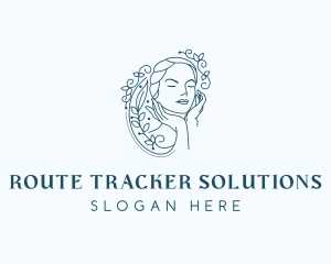 Elegant Female Floral logo design