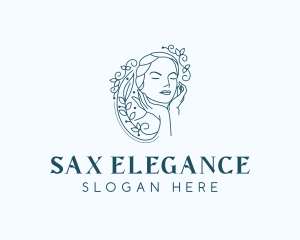 Elegant Female Floral logo design