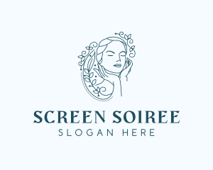 Elegant Female Floral logo design